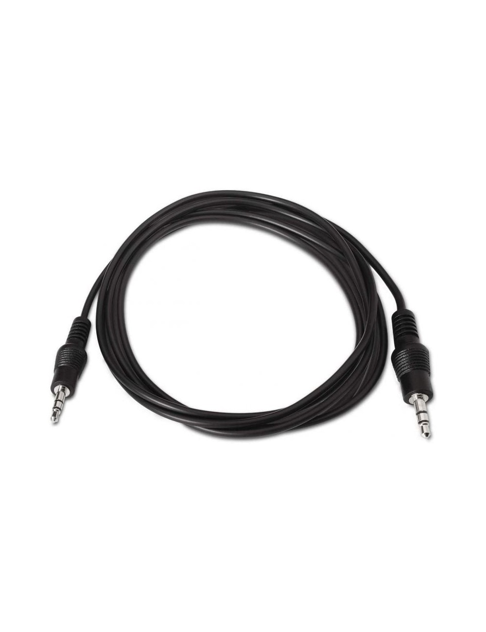 Cable Estéreo Aisens A128-0142/ Jack 3.5 Macho - Jack 3.5 Macho/ Hasta 0.1W/ 1.5m/ Negro
