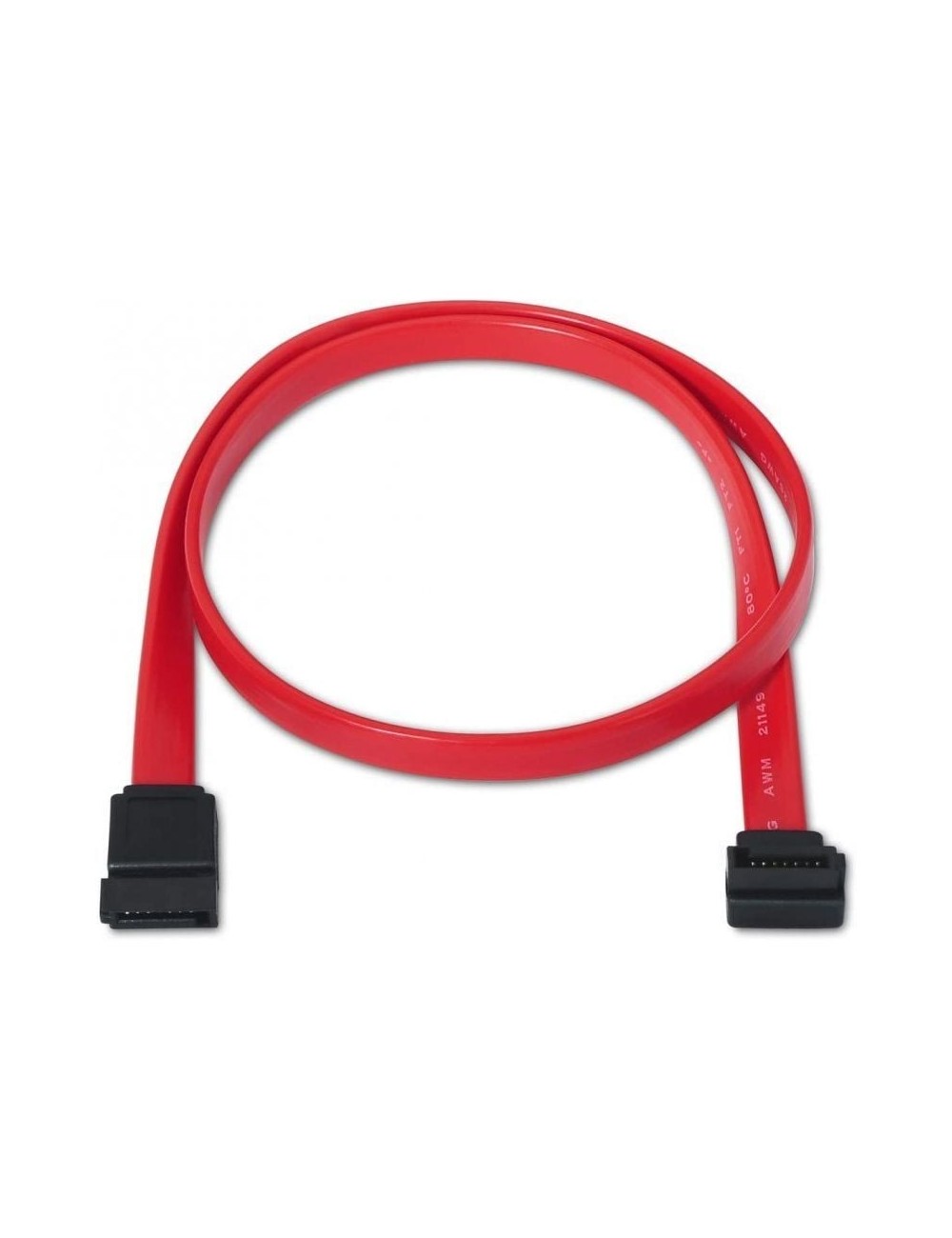 Cable SATA Aisens A130-0155/ SATA Hembra - SATA Hembra/ Hasta 0.1W/ 768Mbps/ 50cm/ Rojo