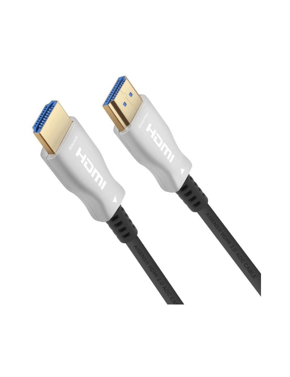 Cable HDMI 2.0 AOC 4K Aisens A148-0379/ HDMI Macho - HDMI Macho/ 30m/ Negro