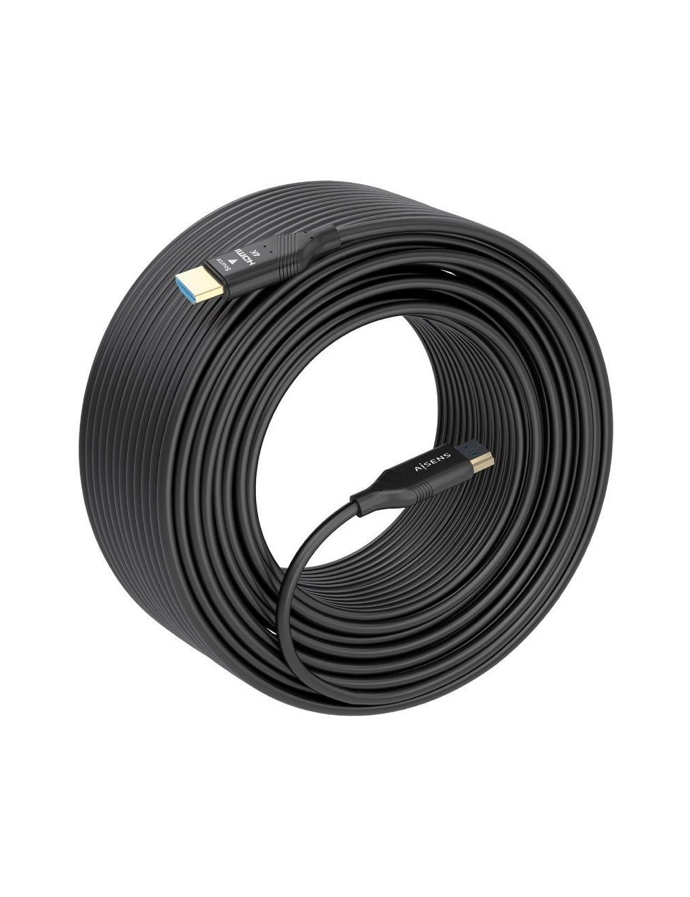 Cable HDMI 2.0 AOC 4K Aisens A148-0931/ HDMI Macho - HDMI Macho/ 25m/ Negro