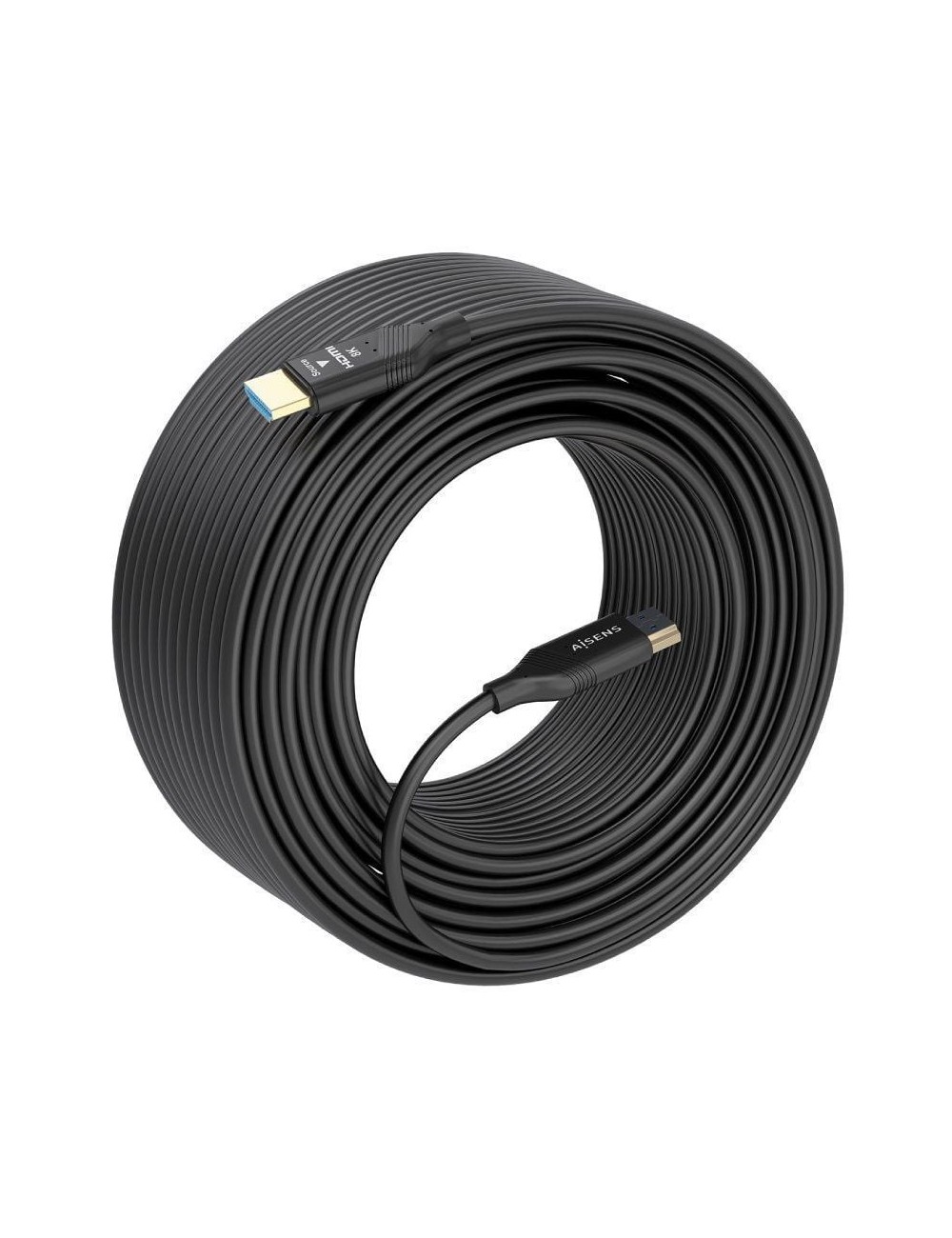 Cable HDMI 2.1 AOC 8K Aisens A153-0936/ HDMI Macho - HDMI Macho/ 25m/ Negro