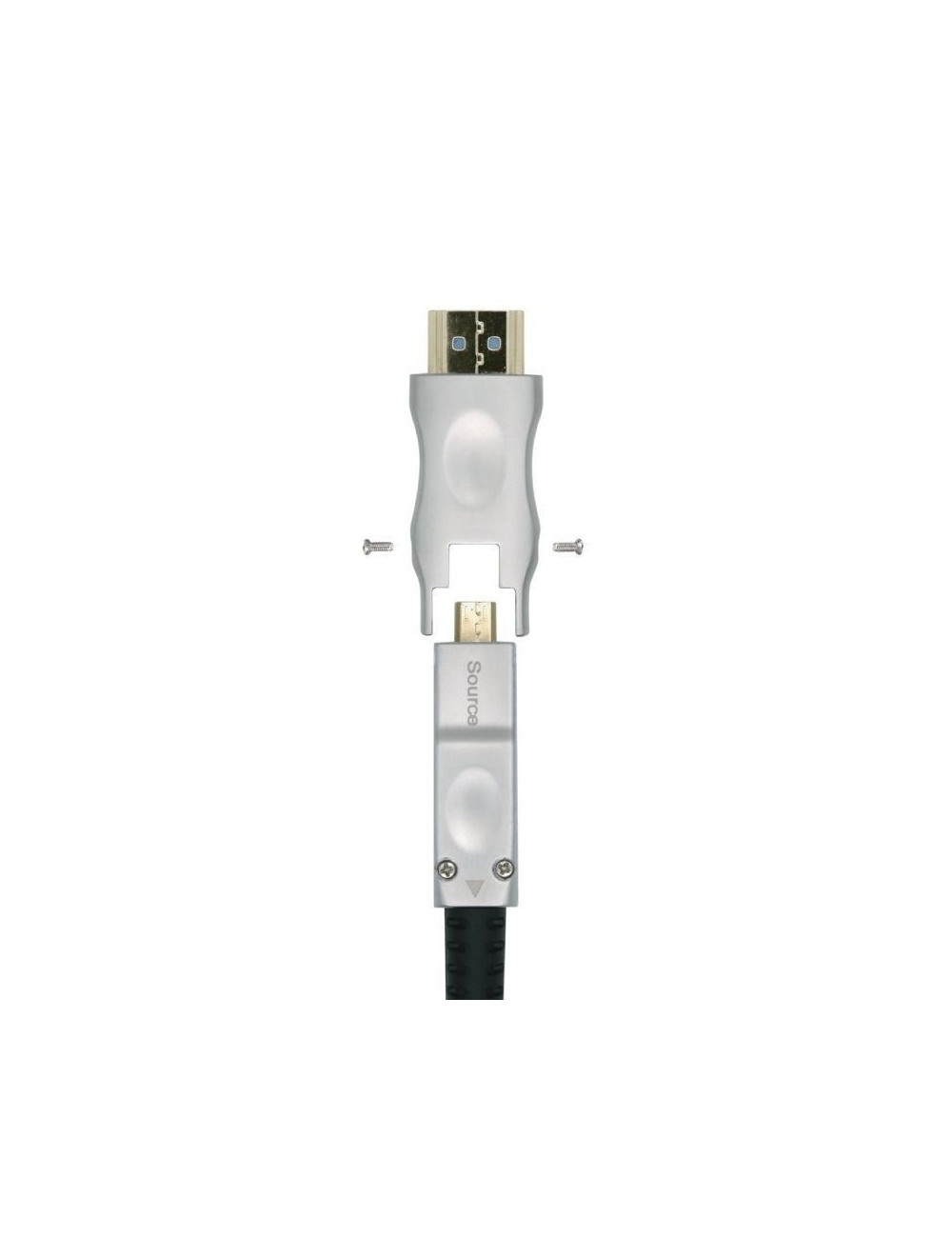 Cable HDMI 2.0 AOC 4K Desmontable Aisens A148-0511/ HDMI Macho / D Macho - HDMI Macho/ 20m/ Negro
