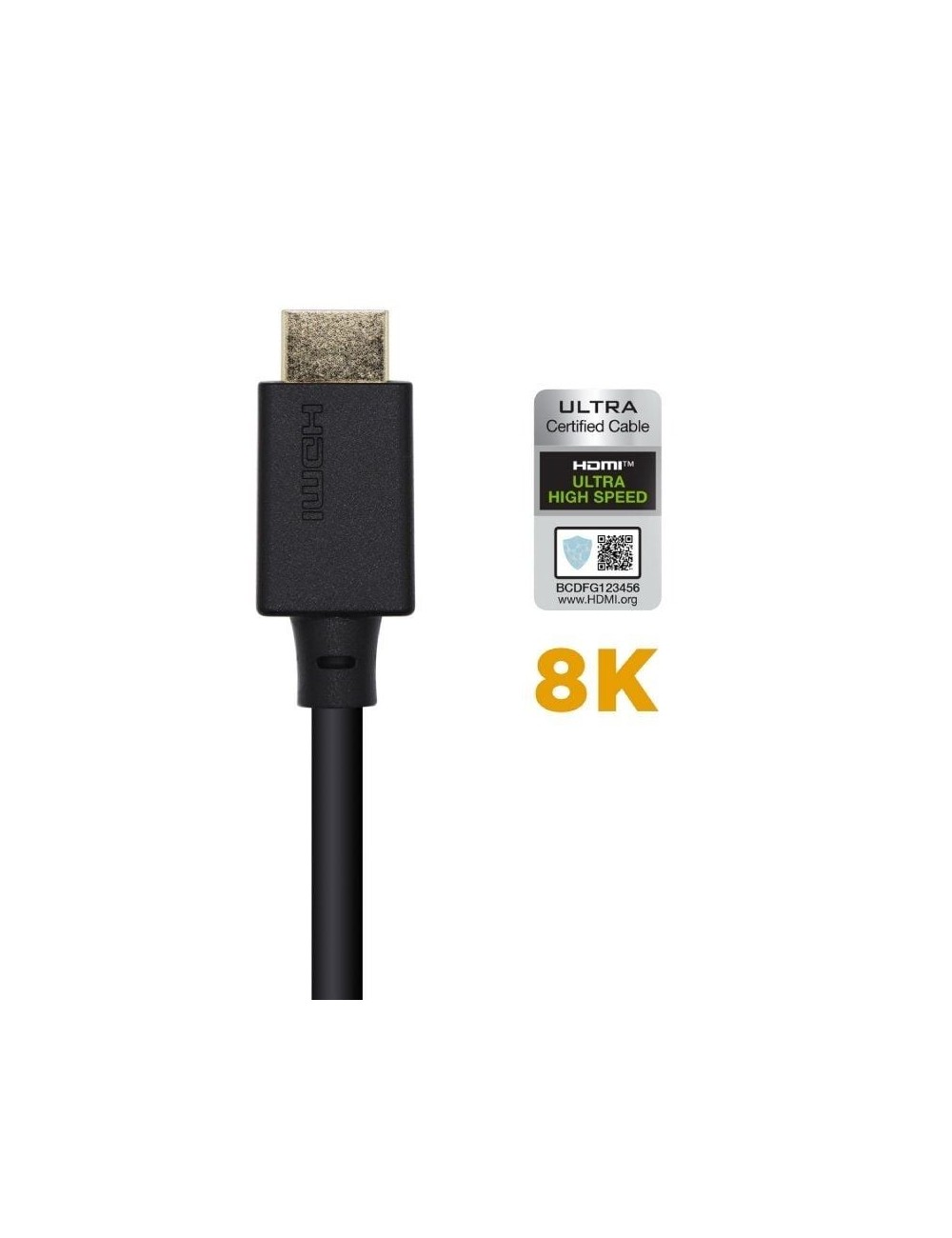 Cable HDMI 2.1 8K Aisens A150-0422/ HDMI Macho - HDMI Macho/ 1.5m/ Certificado/ Negro