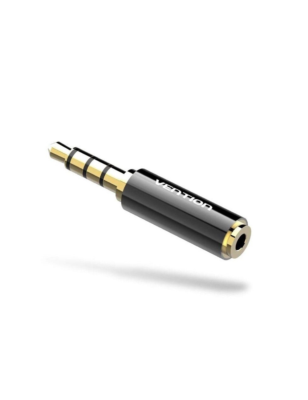 Adaptador Jack Vention BFBB0/ Jack 3.5 Macho - Jack 2.5 Hembra/ Negro