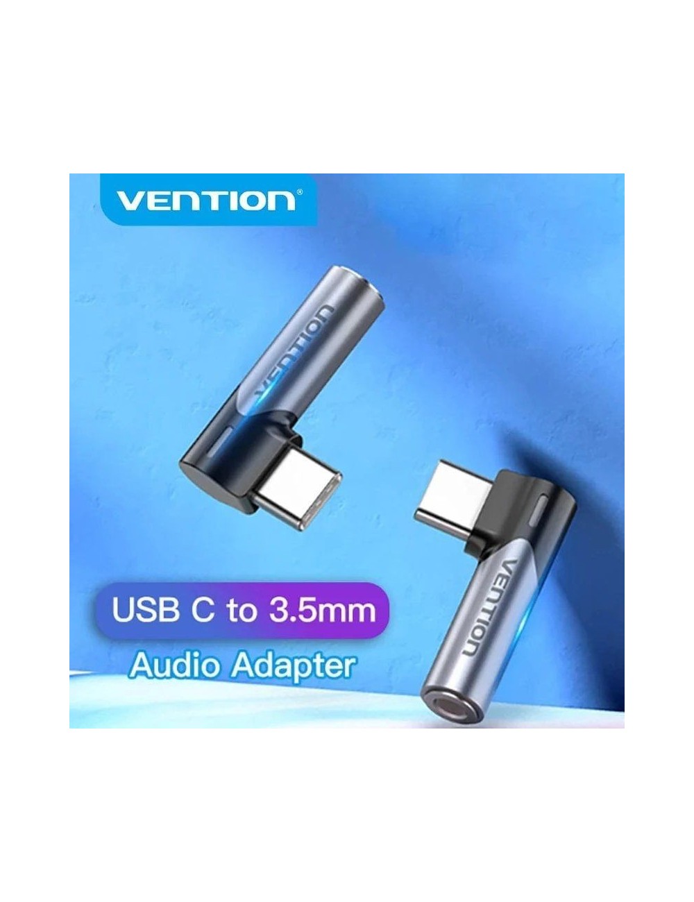 Adaptador Audio Vention BGWH0/ Jack 3.5 Hembra - USB Tipo-C Macho/ Gris