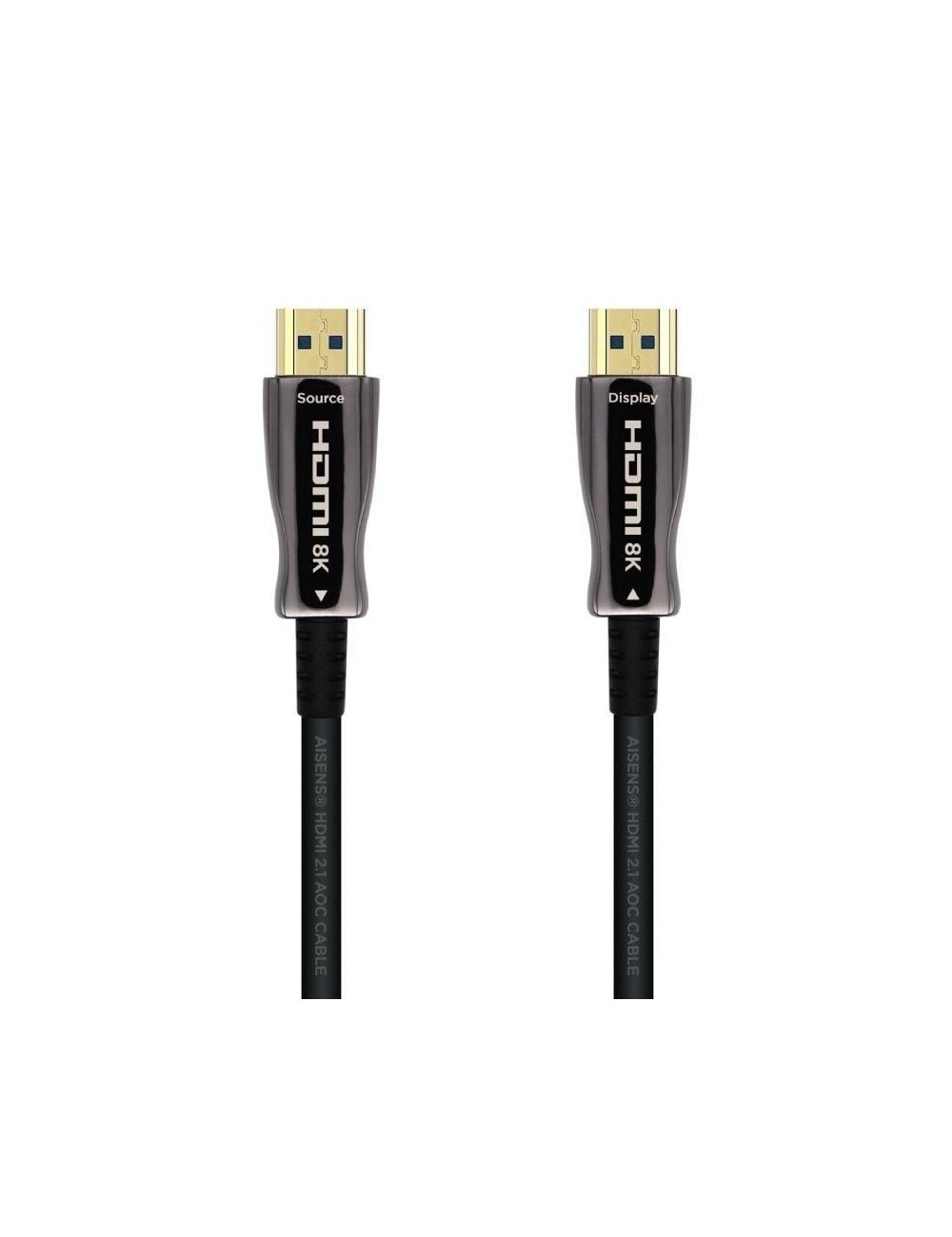Cable HDMI 2.1 AOC 8K Aisens A153-0524/ HDMI Macho - HDMI Macho/ 100m/ Negro