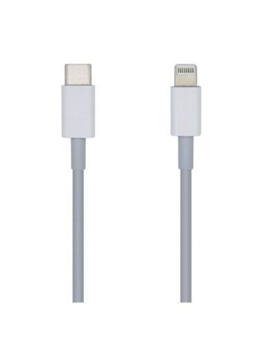 Cable USB 2.0 Tipo-C Lightning Aisens A102-0441/ Lightning Macho - USB Tipo-C Macho/ 480Mbps/ 20cm/ Blanco