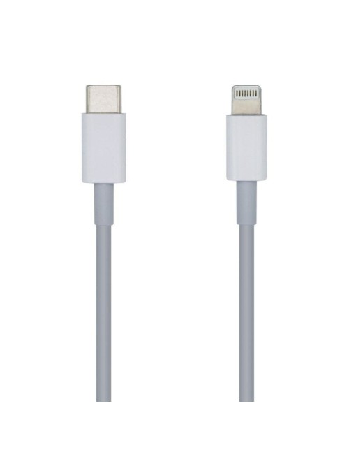 Cable USB 2.0 Tipo-C Lightning Aisens A102-0441/ Lightning Macho - USB Tipo-C Macho/ 480Mbps/ 20cm/ Blanco