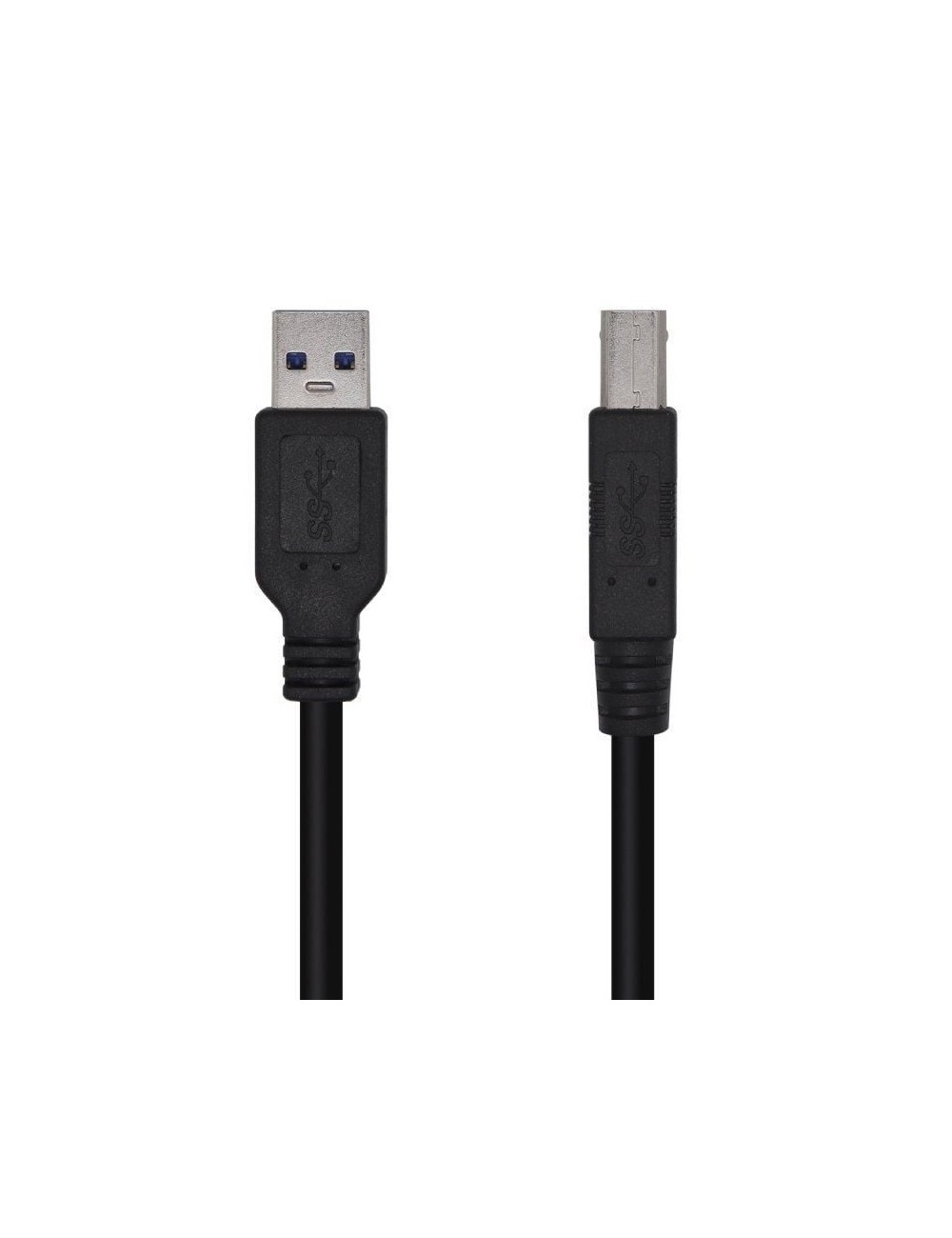 Cable USB 3.0 Impresora Aisens A105-0445/ USB Tipo-B Macho - USB Macho/ 5Gbps/ 3m/ Negro