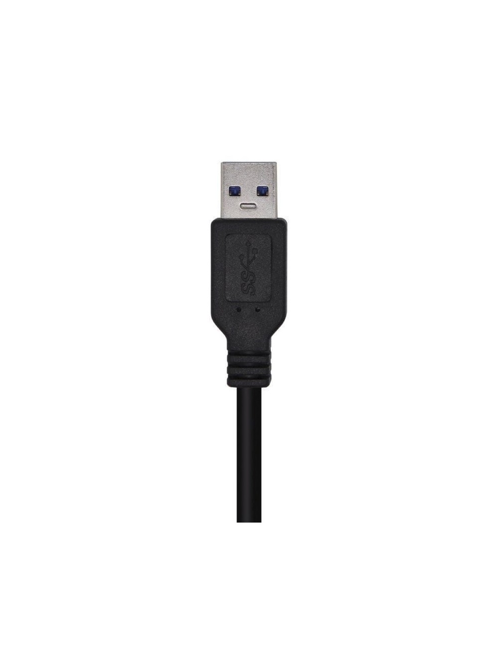 Cable USB 3.0 Aisens A105-0447/ USB Macho - USB Macho/ 5Gbps/ 2m/ Negro
