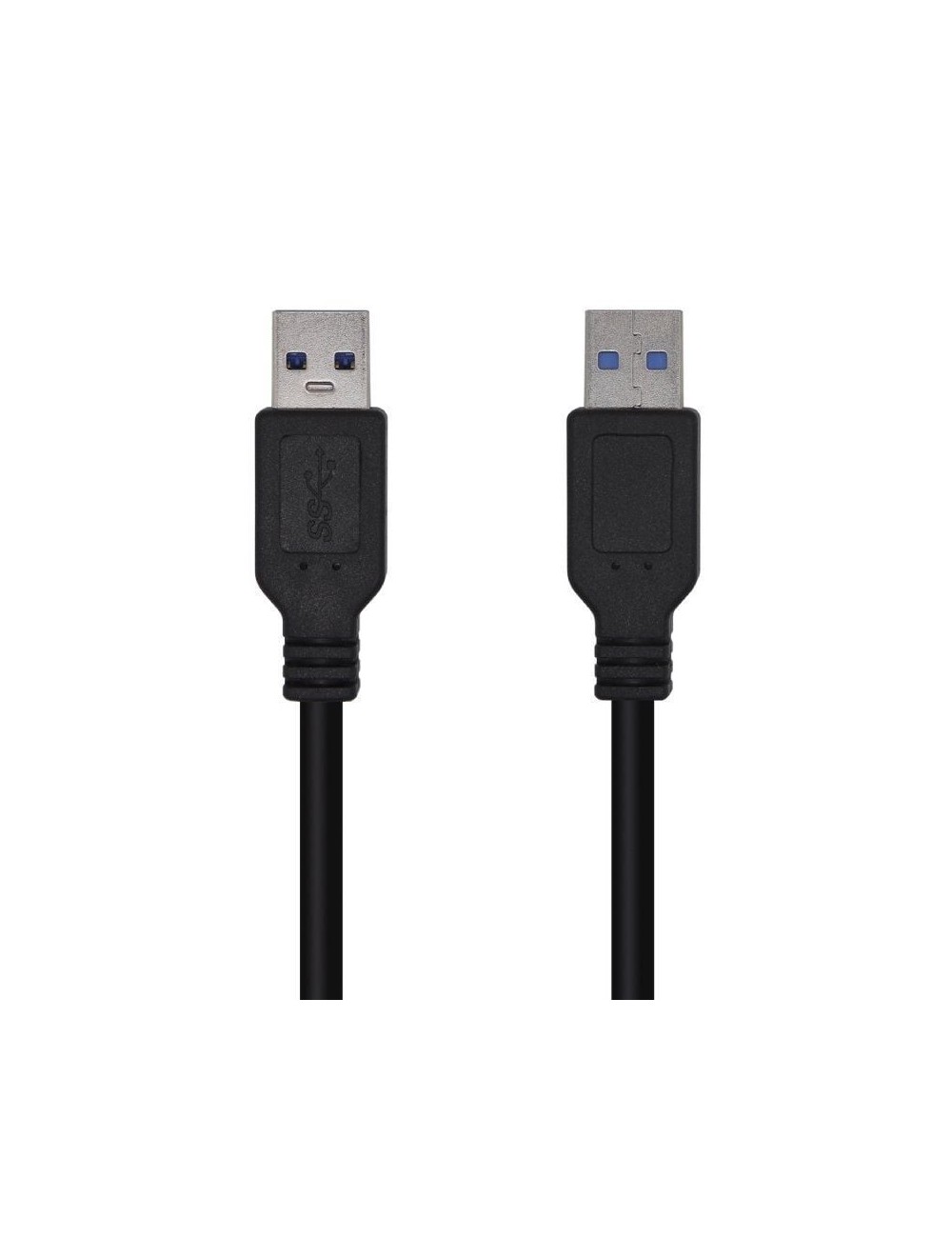 Cable USB 3.0 Aisens A105-0448/ USB Macho - USB Macho/ 3m/ Negro