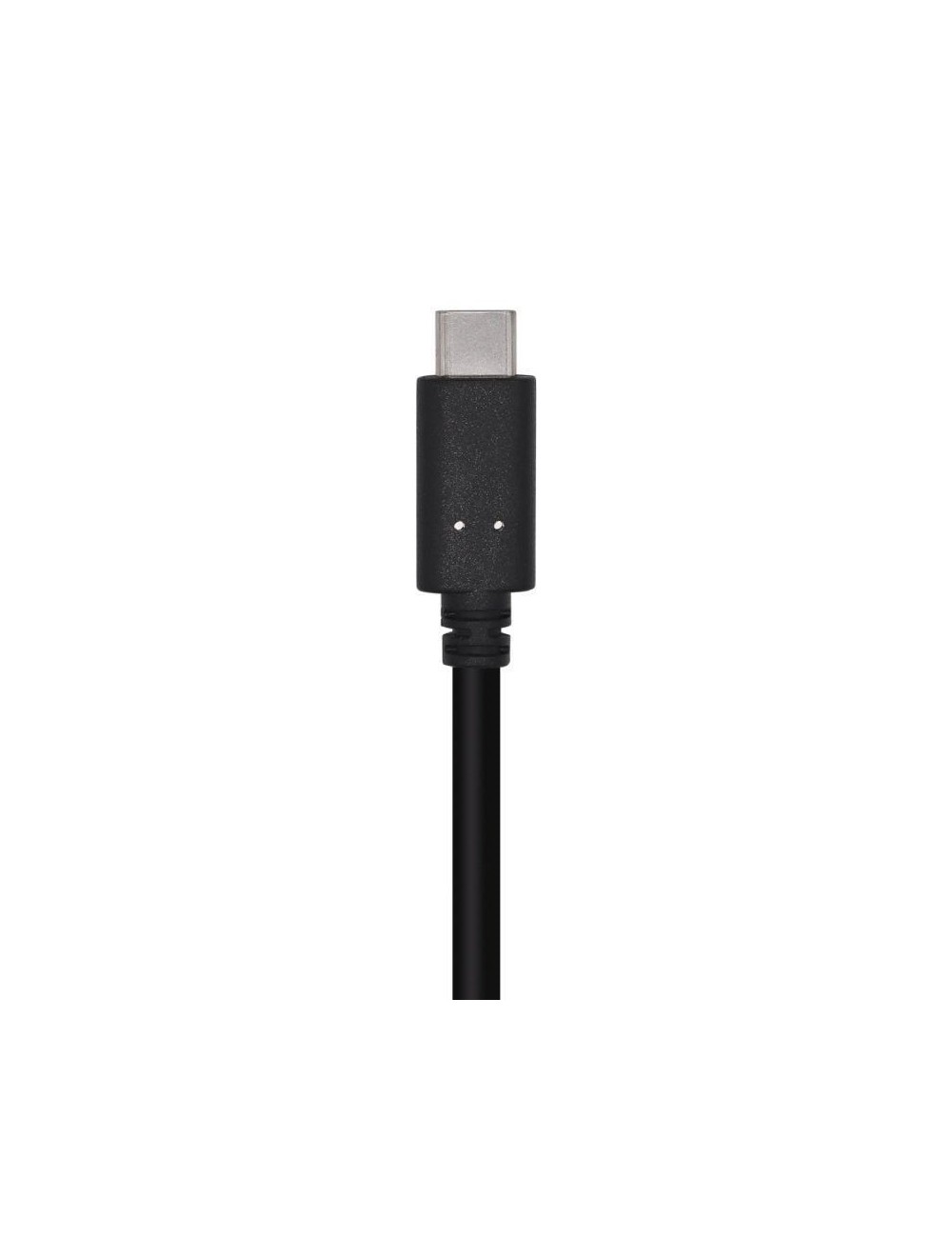 Cable USB 3.1 Tipo-C Aisens A107-0449/ USB Tipo-C Macho - USB Macho/ 50cm/ Negro