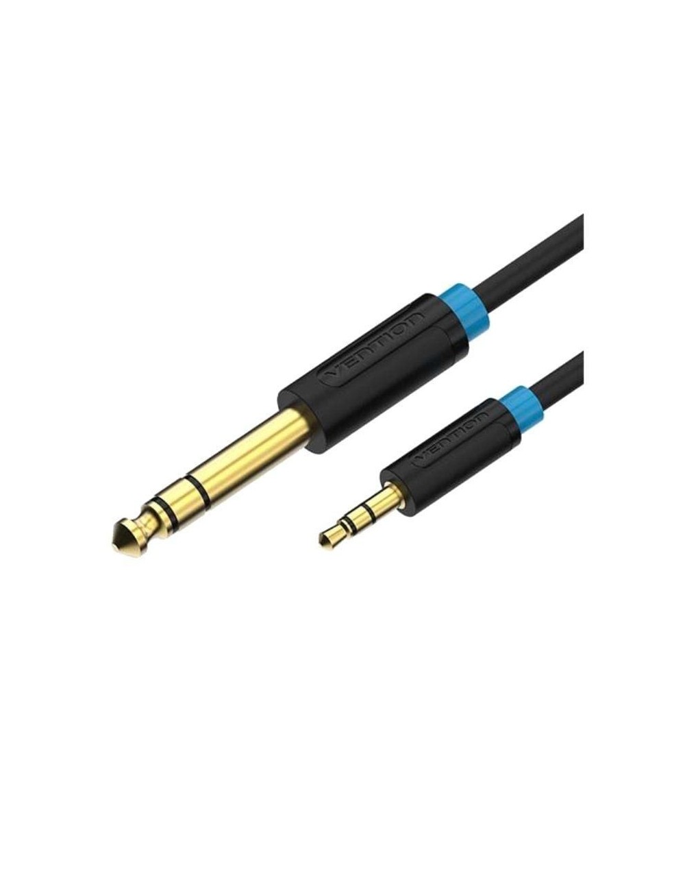 Cable Estéreo Vention BABBH/ Jack 6.5 Macho - Jack 3.5 Macho/ 2m/ Negro