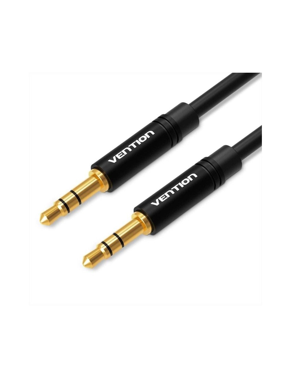 Cable Estéreo Vention BAKBF/ Jack 3.5 Macho - Jack 3.5 Macho/ 1m/ Negro