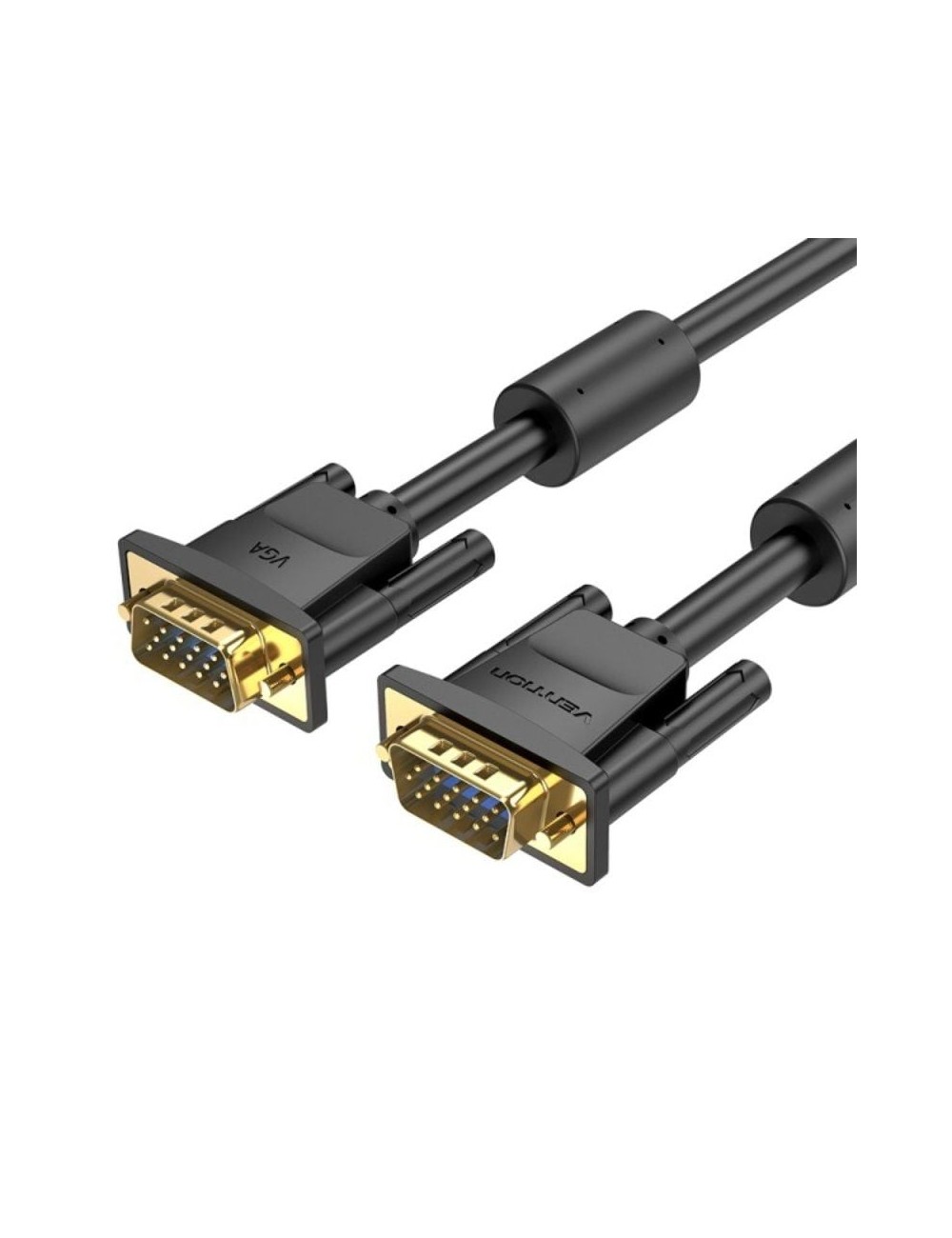 Cable SVGA Vention DAEBG/ VGA Macho - VGA Macho/ 1.5m/ Negro