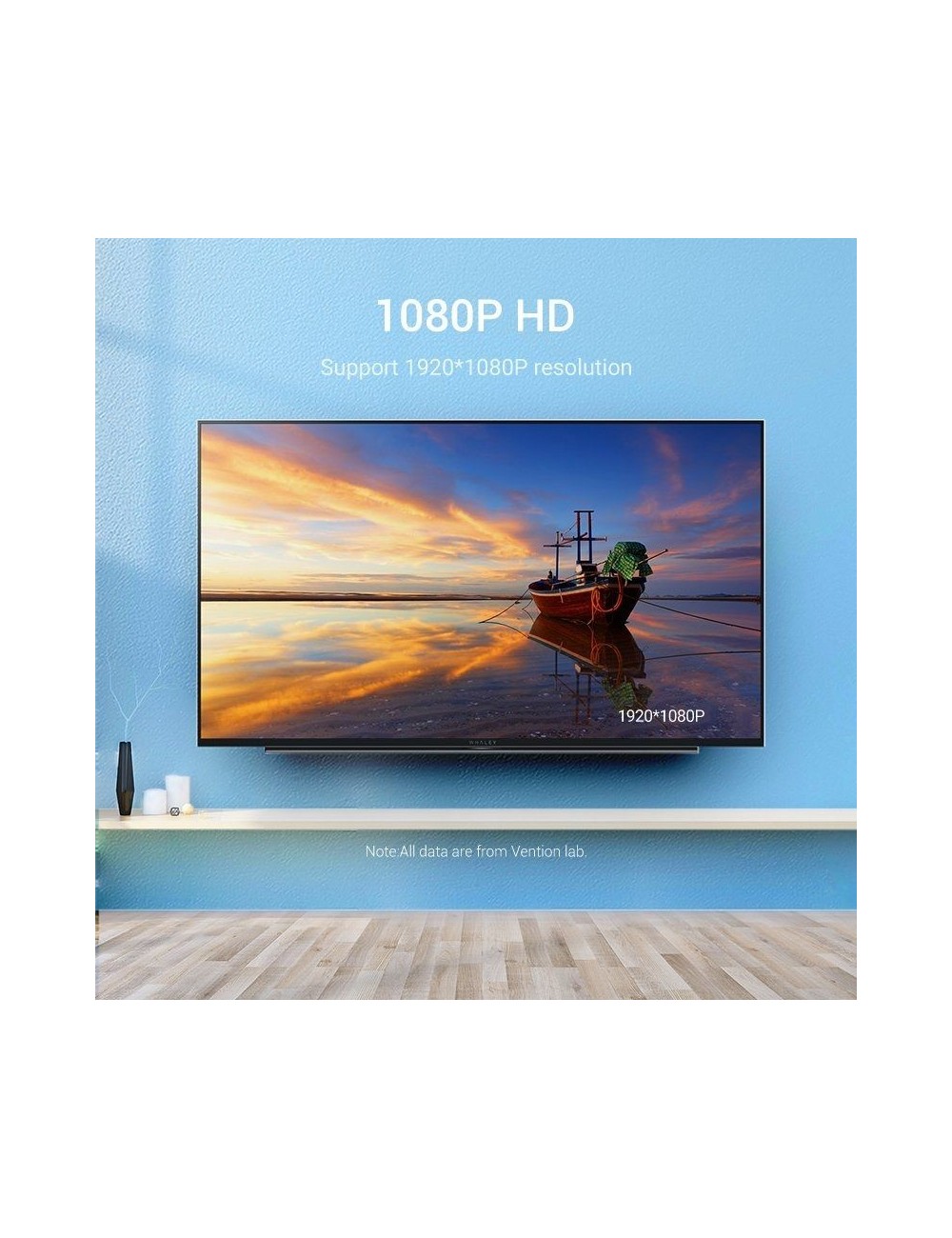 Conversor Vention ACPBB/ HDMI Macho - VGA Hembra/ 15cm/ Negro