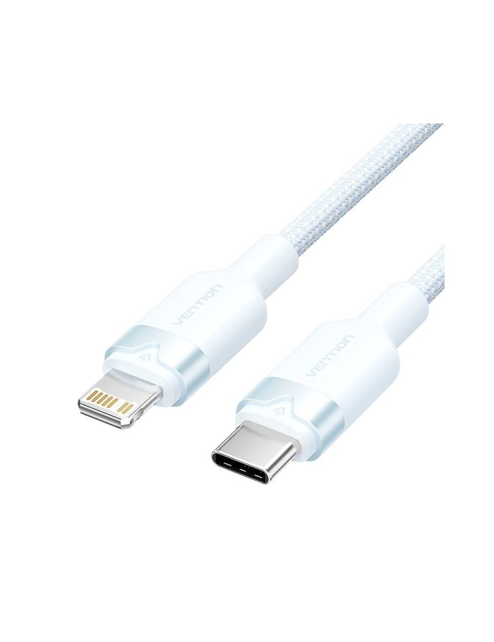 Cable USB Tipo-C Lightning Vention LALSH/ USB Tipo-C Macho - Lightning Macho/ 27W/ 480Mbps/ 2m/ Azul