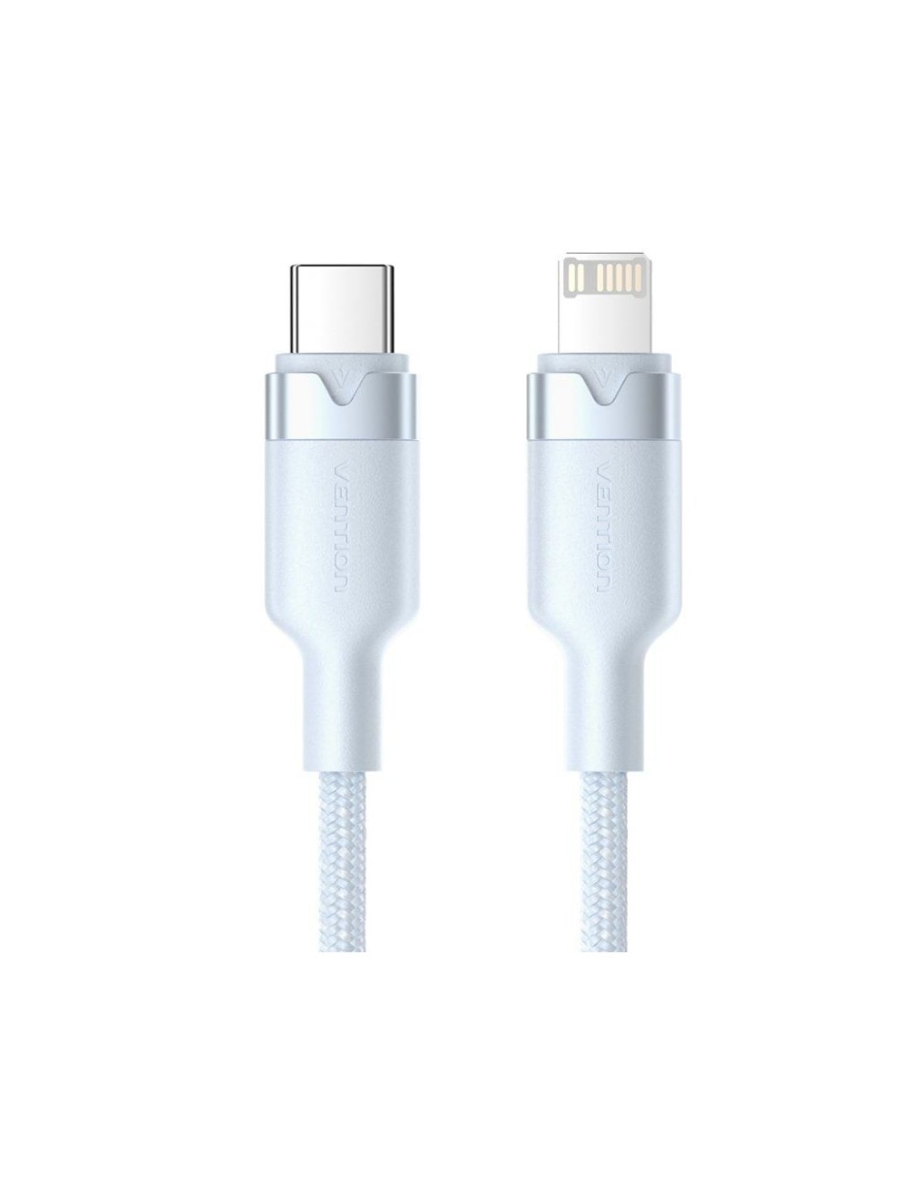 Cable USB Tipo-C Lightning Vention LALSH/ USB Tipo-C Macho - Lightning Macho/ 27W/ 480Mbps/ 2m/ Azul
