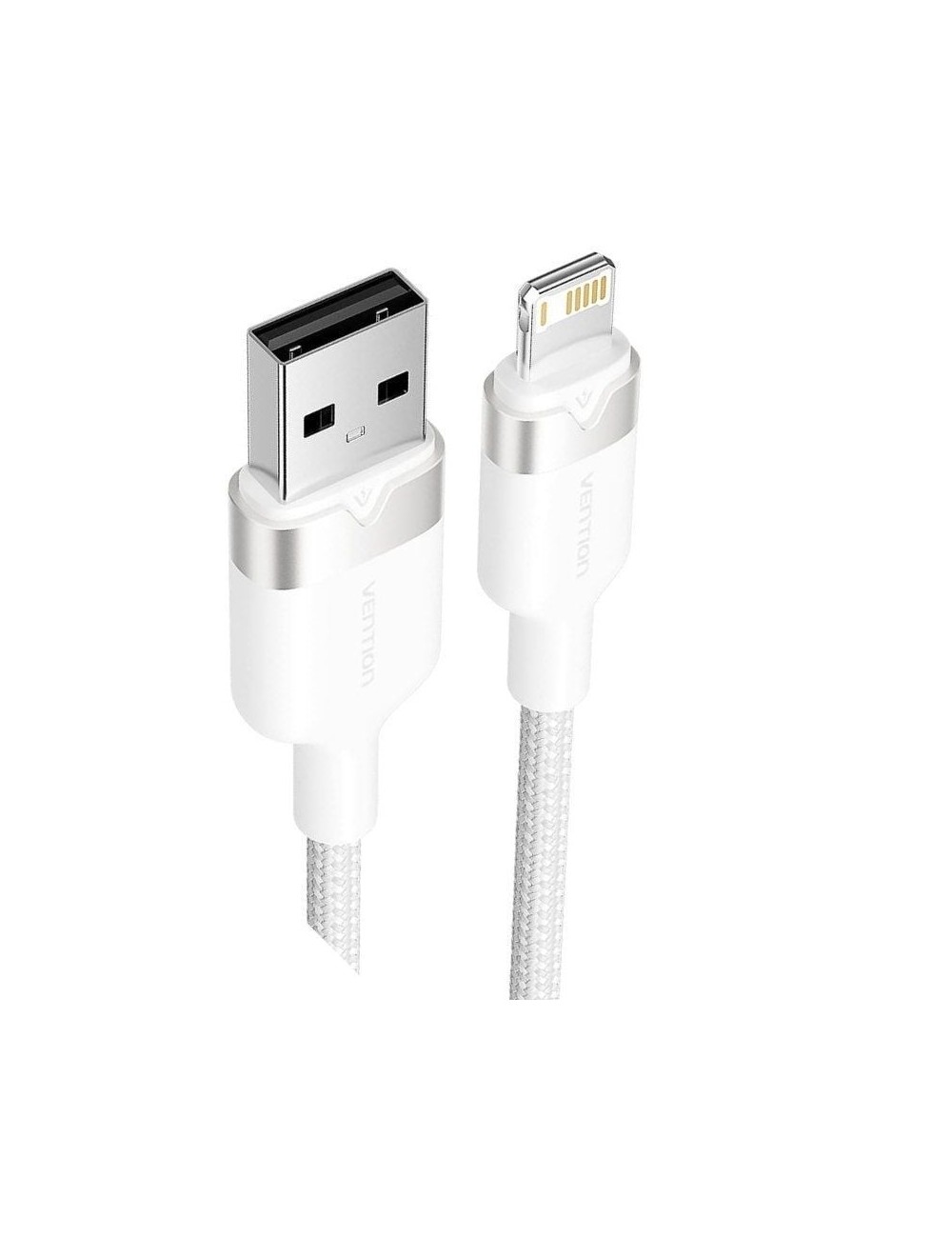 Cable USB Lightning Vention LANWF/ USB Macho - Lightning Macho/ 480Mbps/ 1m/ Blanco
