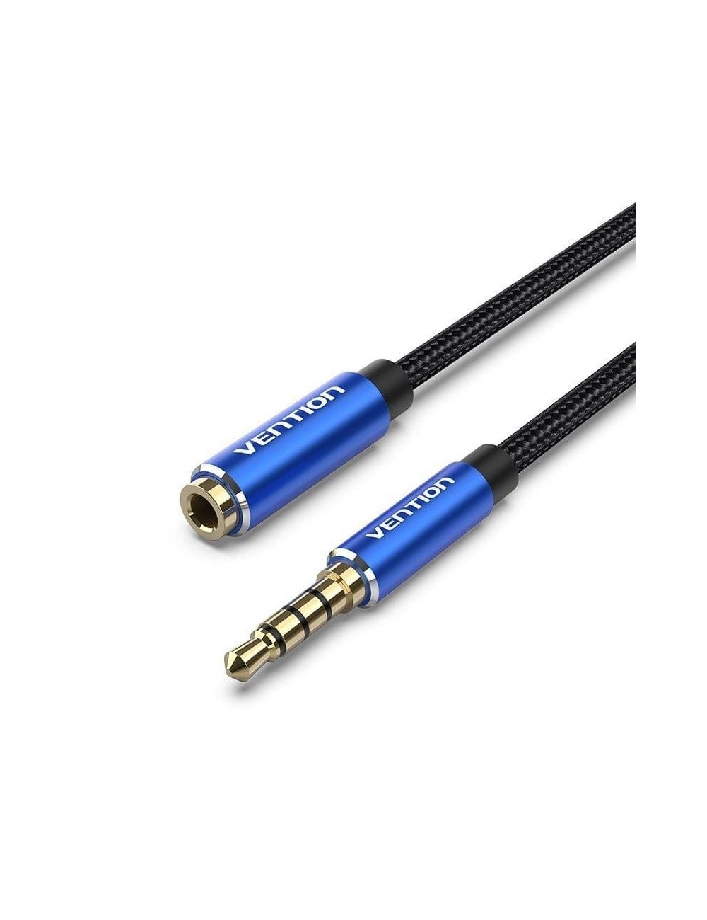 Cable Estéreo Vention BHCLJ/ Jack 3.5 Macho - Jack 3.5 Hembra/ 5m/ Azul