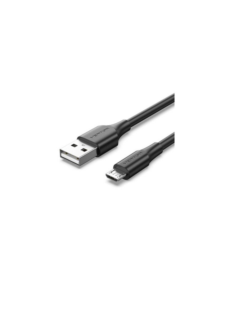 Cable USB 2.0 Vention CTIBH/ USB Macho - MicroUSB Macho/ Hasta 60W/ 480Mbps/ 2m/ Negro