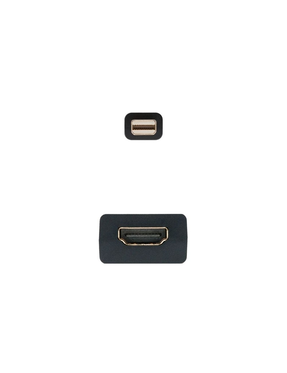 Conversor Nanocable 10.16.0102/ Mini DisplayPort Macho - HDMI Hembra/ 15cm/ Negro