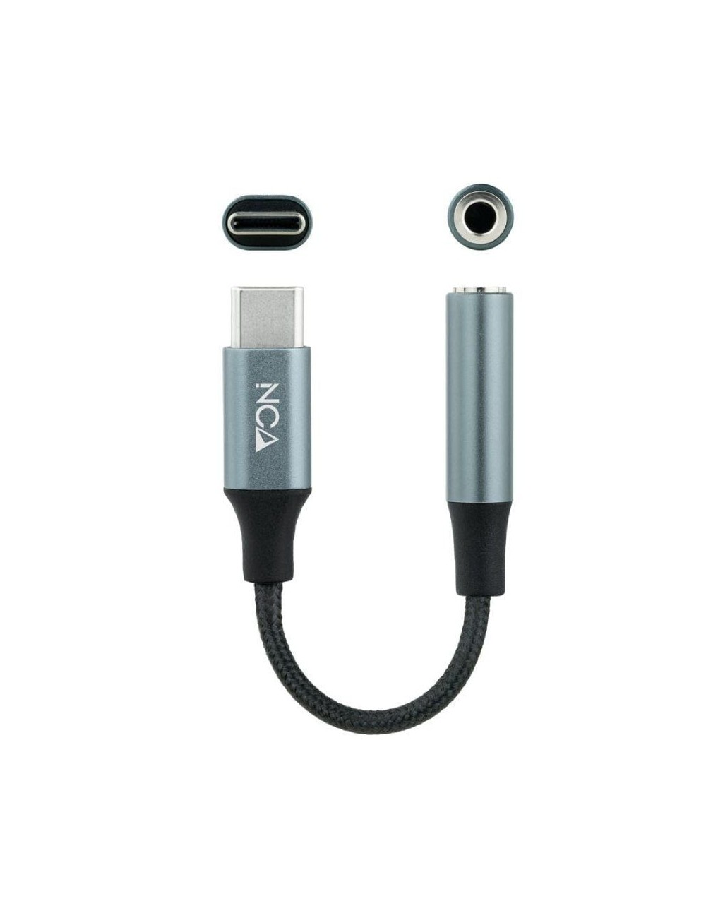 Conversor USB Tipo-C Nanocable 10.24.1204/ USB Tipo-C Macho - Jack 3.5 Hembra