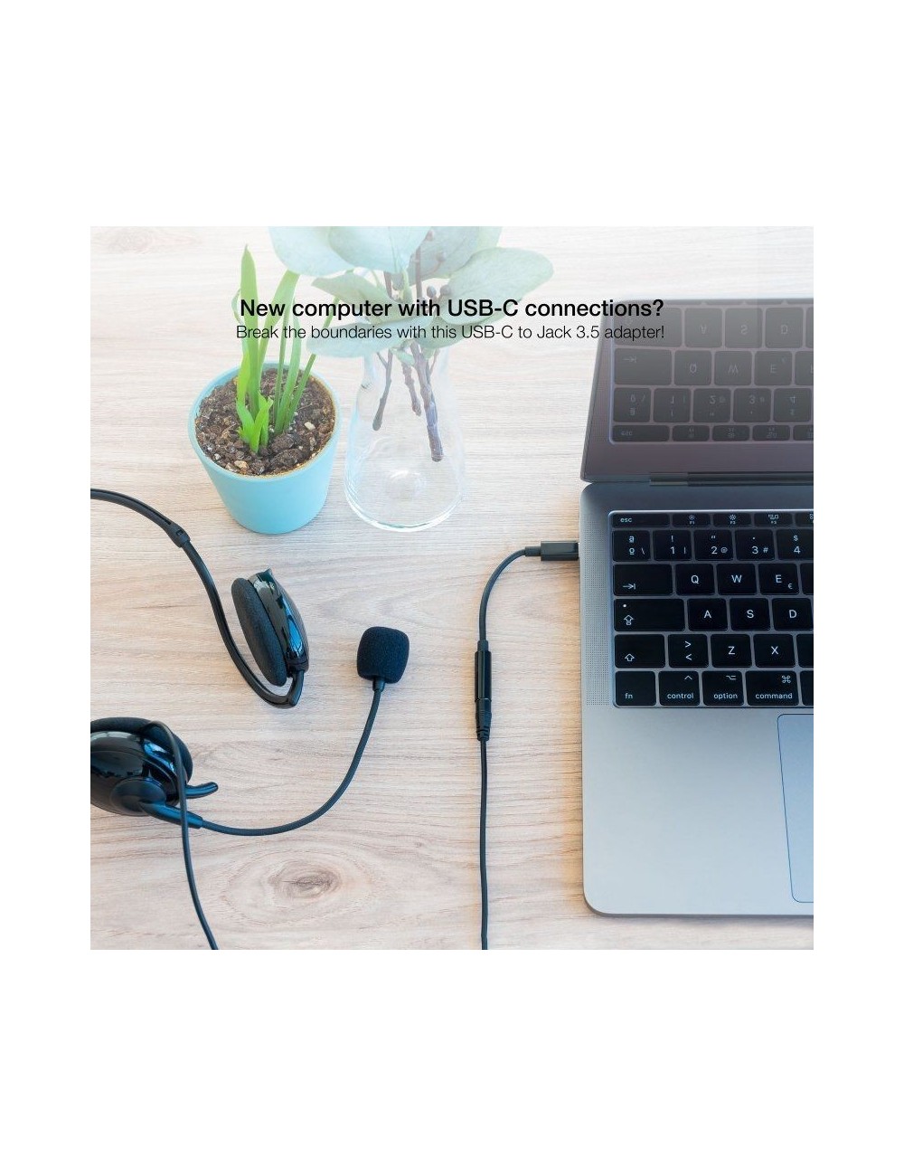 Conversor USB Tipo-C Nanocable 10.24.1205/ USB Tipo-C Macho - Jack 3.5 Hembra