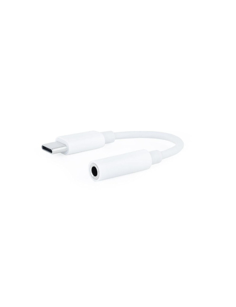 Conversor USB Tipo-C Nanocable 10.24.1205-W/ USB Tipo-C Macho - Jack 3.5 Hembra