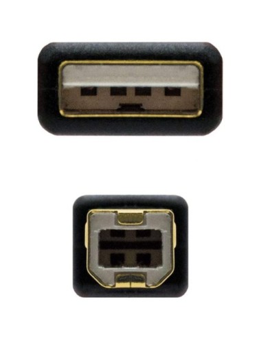 CABLE USB 2.0 IMPRESSORA NANOCABLE - 3MTS - NEGRE ( 10.01.1203 )