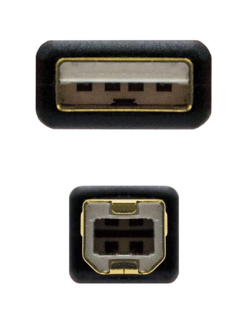 CABLE USB 2.0 IMPRESSORA NANOCABLE - 3MTS - NEGRE ( 10.01.1203 )