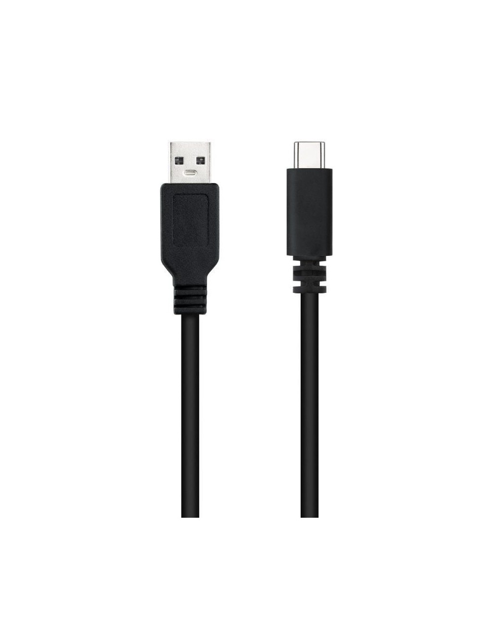 Cable USB 2.0 Nanocable 10.01.2101-L150/ USB Tipo-C Macho - USB Macho/ 480Mbps/ 1.5m/ Negro