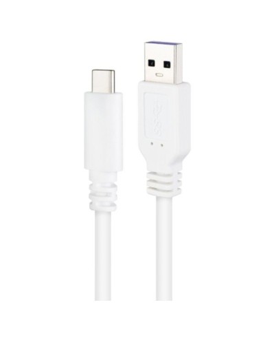 Cable USB 2.0 Nanocable 10.01.2101-W/ USB Tipo-C Macho - USB Macho/ 480Mbps/ 1m/ Blanco