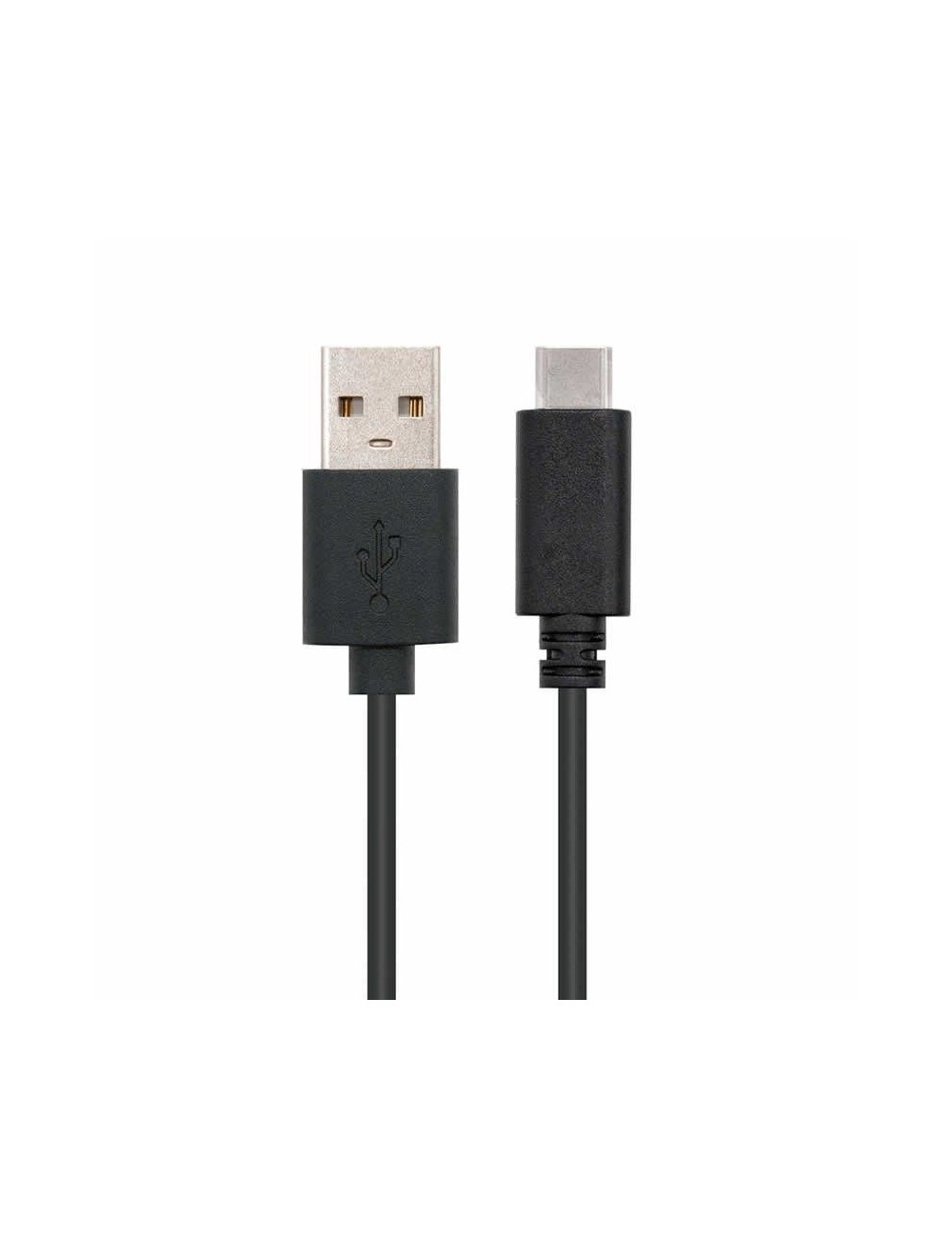 Cable USB 2.0 Nanocable 10.01.2102/ USB Tipo-C Macho - USB Macho/ 480Mbps/ 2m/ Negro