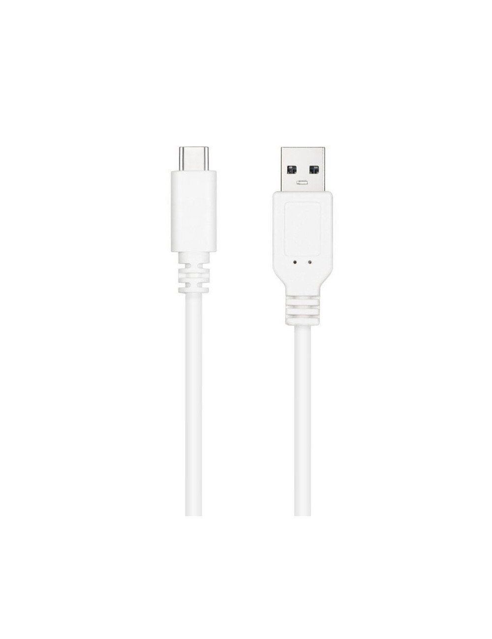 Cable USB 2.0 Nanocable 10.01.2102-W/ USB Tipo-C Macho - USB Macho/ 480Mbps/ 2m/ Blanco