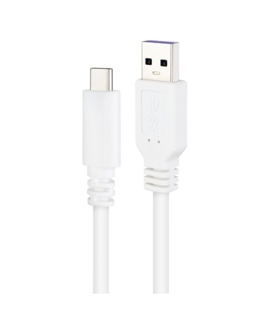 Cable USB 2.0 Nanocable 10.01.2102-W/ USB Tipo-C Macho - USB Macho/ 480Mbps/ 2m/ Blanco