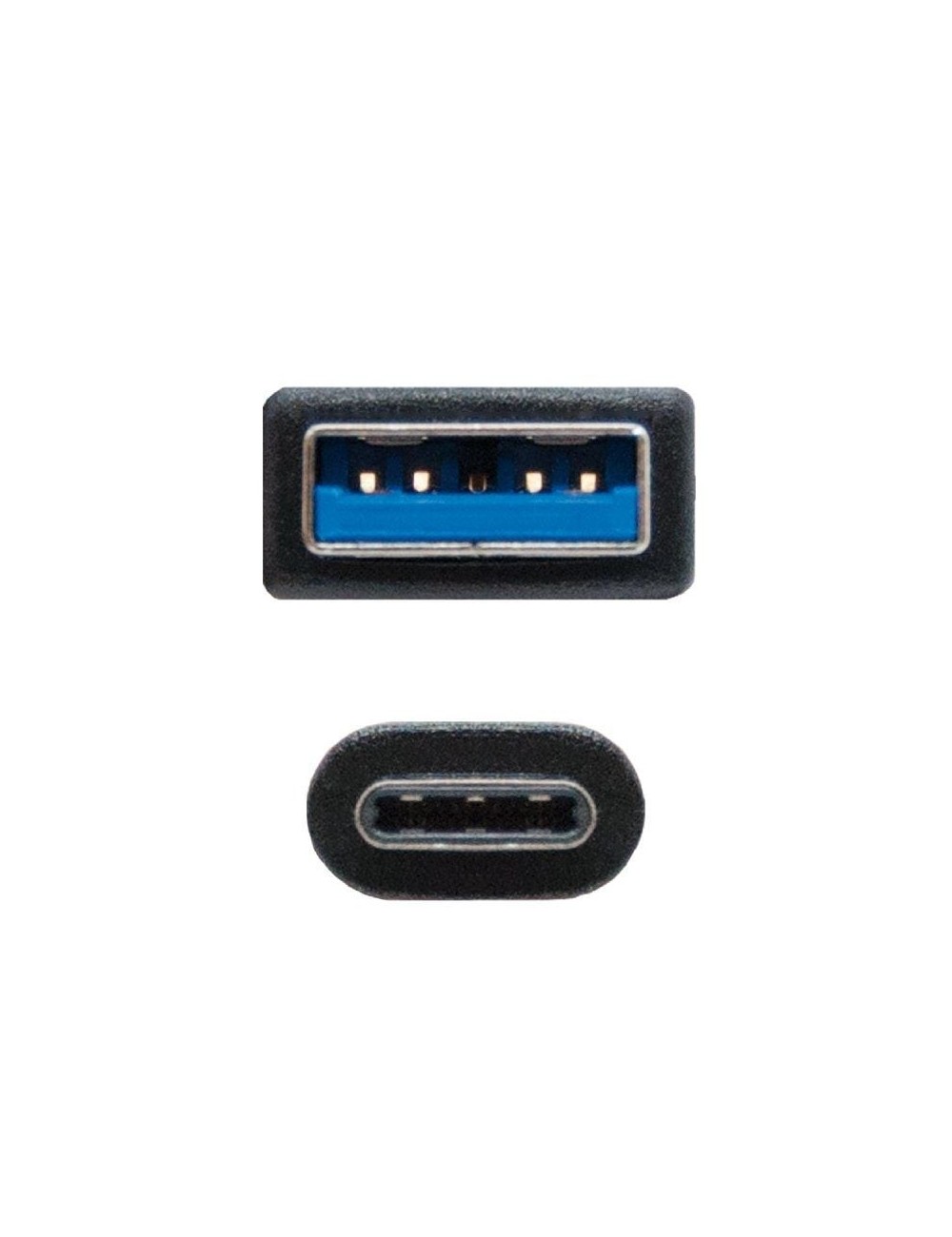 Cable USB 3.1 Tipo-C Nanocable 10.01.4002/ USB Tipo-C Macho - USB Macho/ 10Gbps/ 2m/ Negro