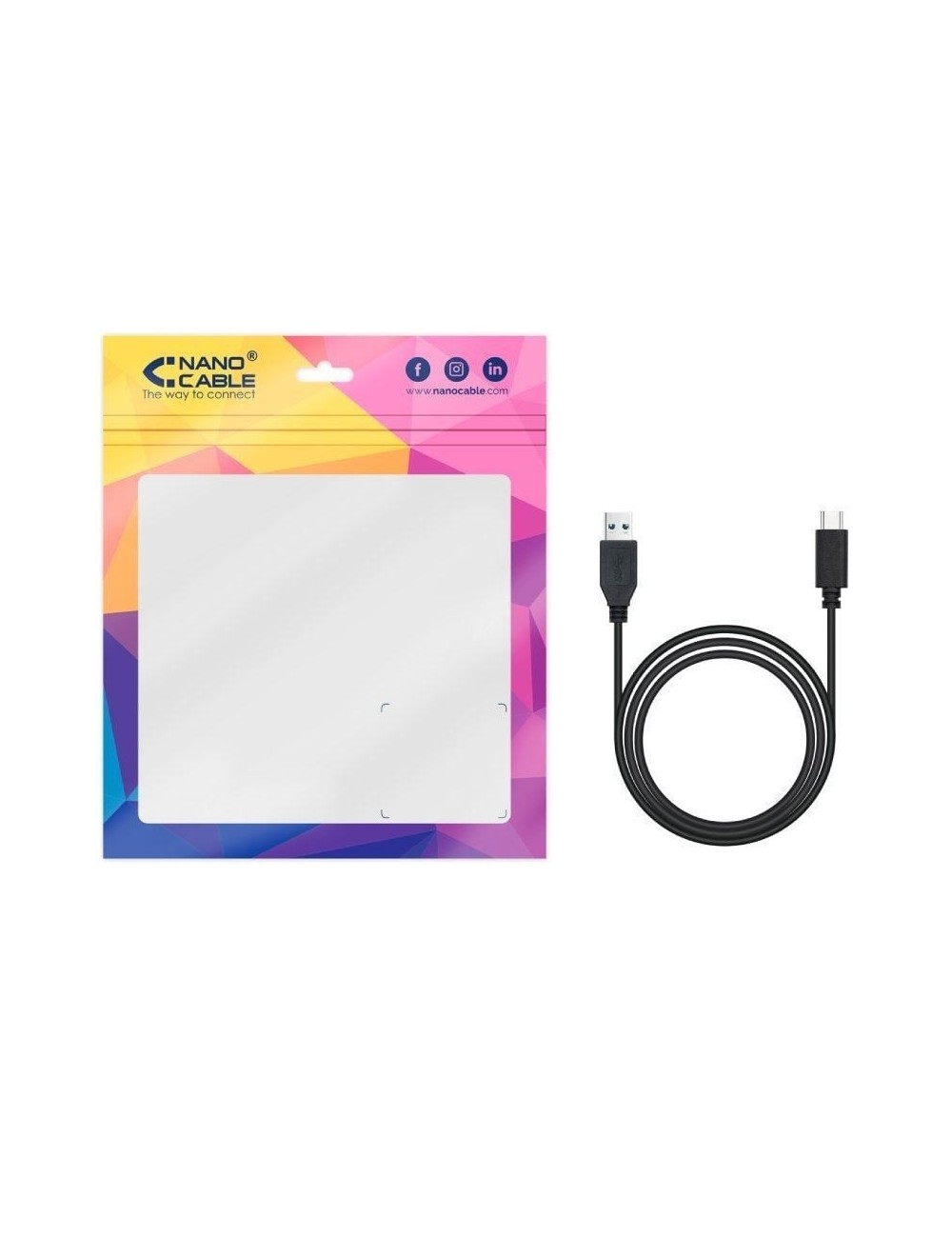 Cable USB 3.1 Tipo-C Nanocable 10.01.4002/ USB Tipo-C Macho - USB Macho/ 10Gbps/ 2m/ Negro