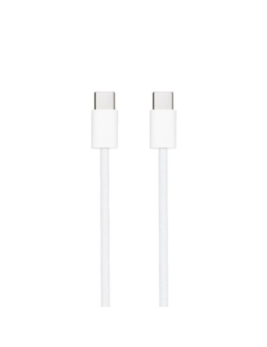 Cable USB 2.0 Tipo-C Nanocable 10.01.6001-CO/ USB Tipo-C Macho - USB Tipo-C Macho/ Hasta 60W/ 480Mbps/ 1m/ Blanco