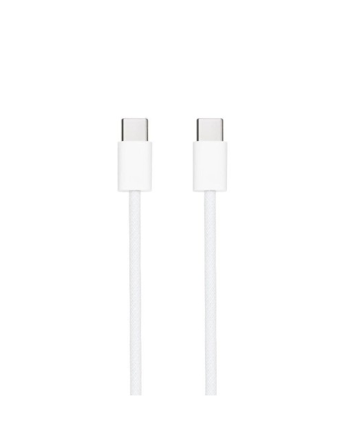 Cable USB 2.0 Tipo-C Nanocable 10.01.6001-CO/ USB Tipo-C Macho - USB Tipo-C Macho/ Hasta 60W/ 480Mbps/ 1m/ Blanco