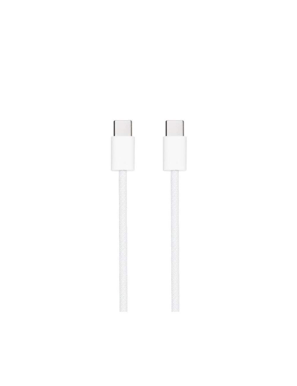 Cable USB 2.0 Tipo-C Nanocable 10.01.6002-CO/ USB Tipo-C Macho - USB Tipo-C Macho/ Hasta 60W/ 480Mbps/ 2m/ Blanco
