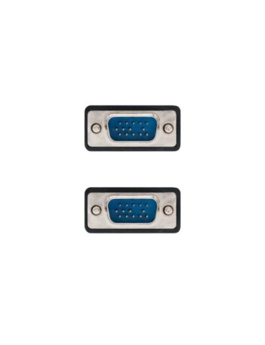 Cable SVGA Nanocable 10.15.0115/ VGA Macho - VGA Macho/ 15m/ Negro