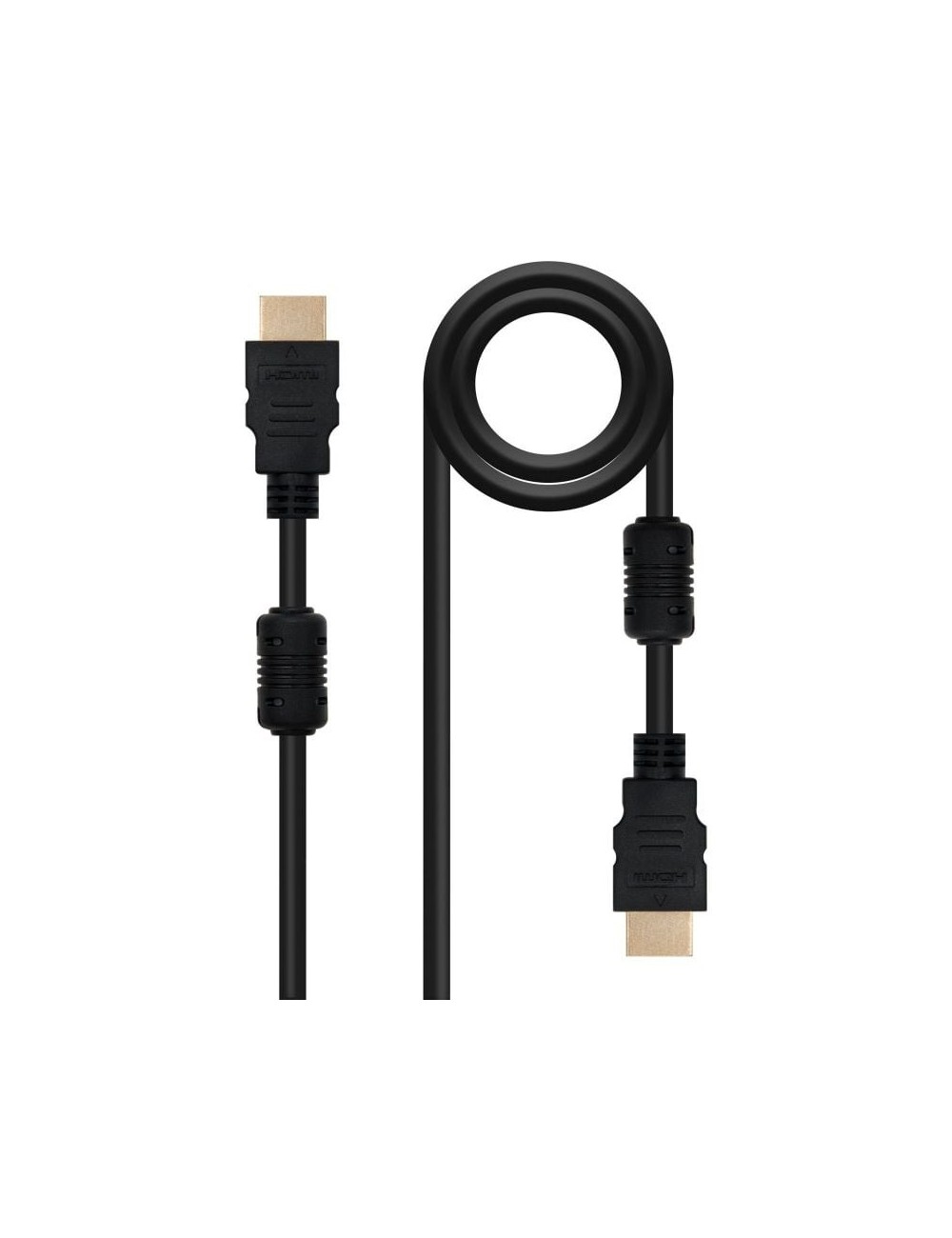 Cable HDMI 1.4 Nanocable 10.15.1802/ HDMI Macho - HDMI Macho/ 1.8m/ Negro