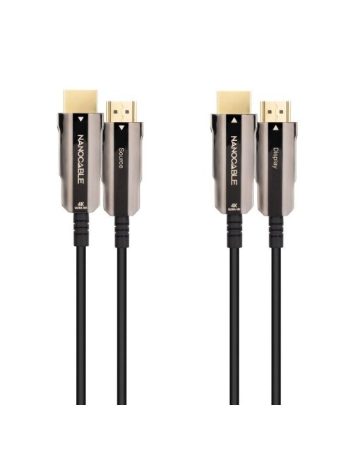 Cable HDMI 2.0 4K AOC Nanocable 10.15.2020/ HDMI Macho - HDMI Macho/ 20m/ Negro