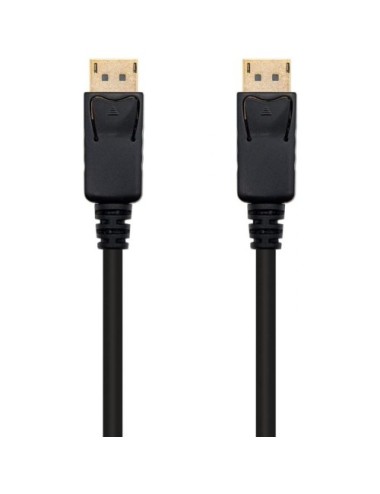 Cable DisplayPort 1.2 4K Nanocable 10.15.2301/ DisplayPort Macho - DisplayPort Macho/ 1m/ Negro