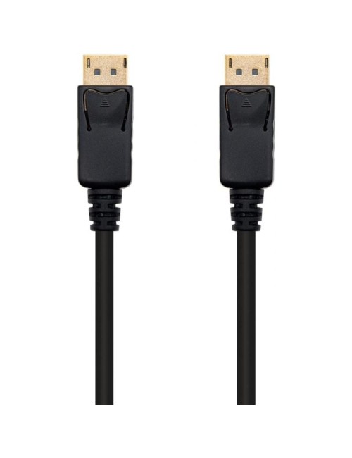 Cable DisplayPort 1.2 4K Nanocable 10.15.2301/ DisplayPort Macho - DisplayPort Macho/ 1m/ Negro