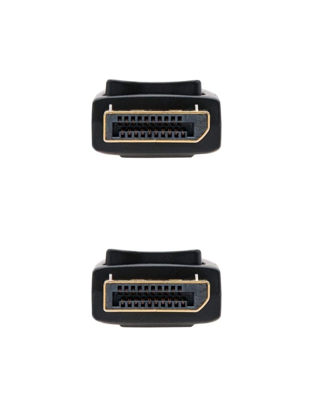 Cable DisplayPort 1.2 4K Nanocable 10.15.2301/ DisplayPort Macho - DisplayPort Macho/ 1m/ Negro