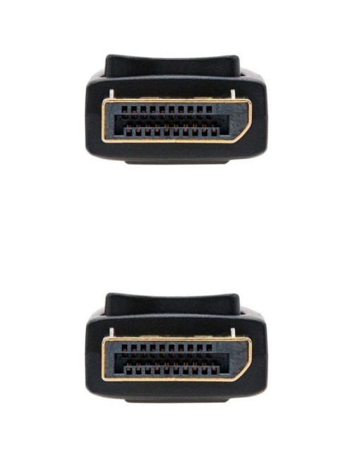 Cable DisplayPort 1.2 4K Nanocable 10.15.2302/ DisplayPort Macho - DisplayPort Macho/ 2m/ Negro