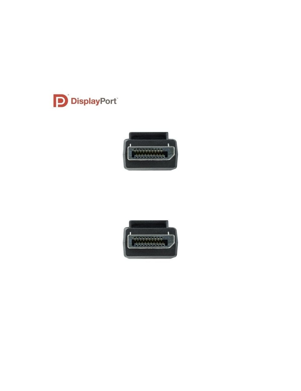 Cable DisplayPort 1.4 8K Nanocable 10.15.2502/ DisplayPort Macho - DisplayPort Macho/ 2m/ Certificado/ Negro