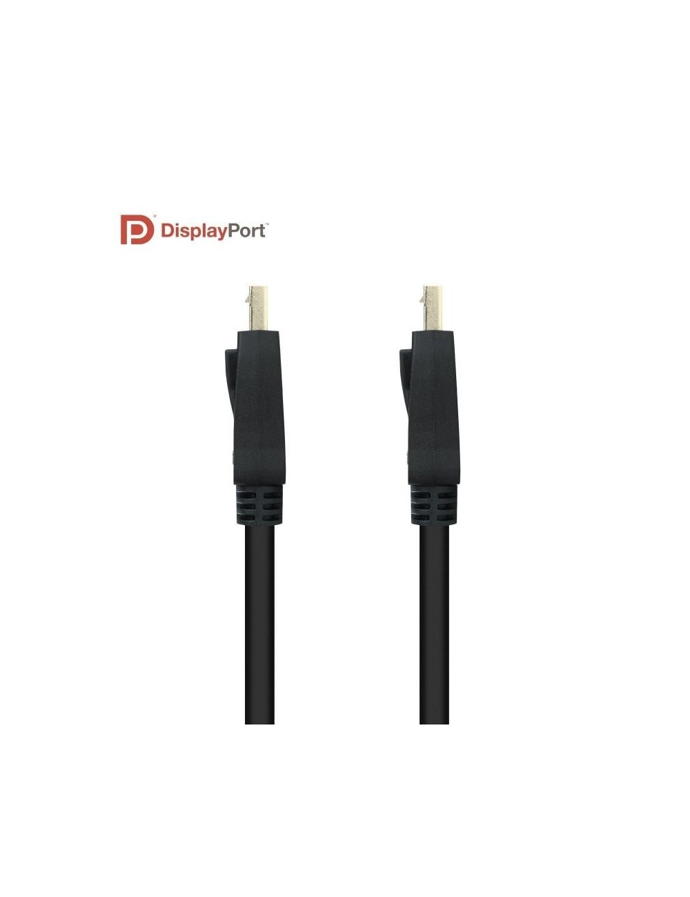 Cable DisplayPort 1.4 8K Nanocable 10.15.2502/ DisplayPort Macho - DisplayPort Macho/ 2m/ Certificado/ Negro